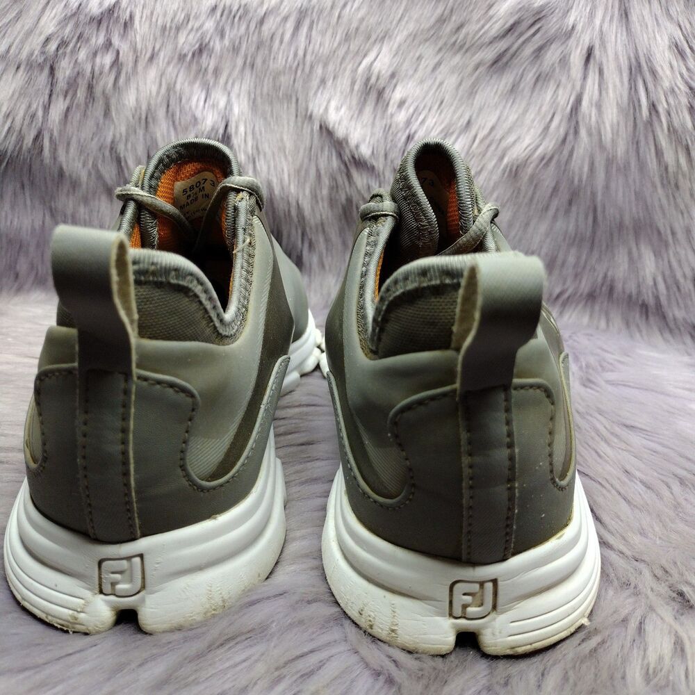 FootJoy SuperLites XP FJ Golf Shoes Sneakers Mens Size 8.5 Grey White 58073 - Picture 5 of 8